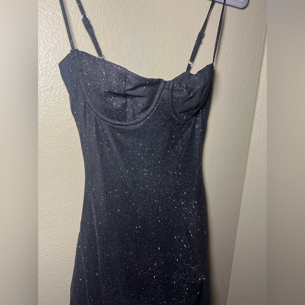 SOLD!!Babyboo Pixie Mini Dress - Black Sparkle - Picture 7 of 12